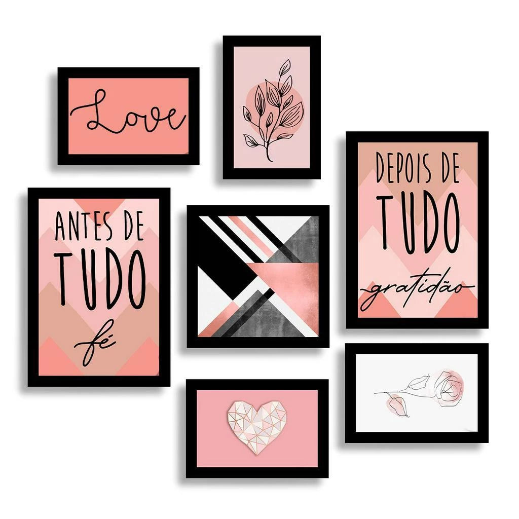 Kit Quadros Decorativos - Home Cozy