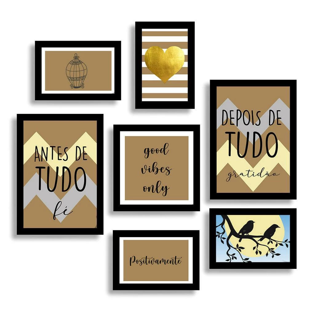 Kit Quadros Decorativos - Home Cozy