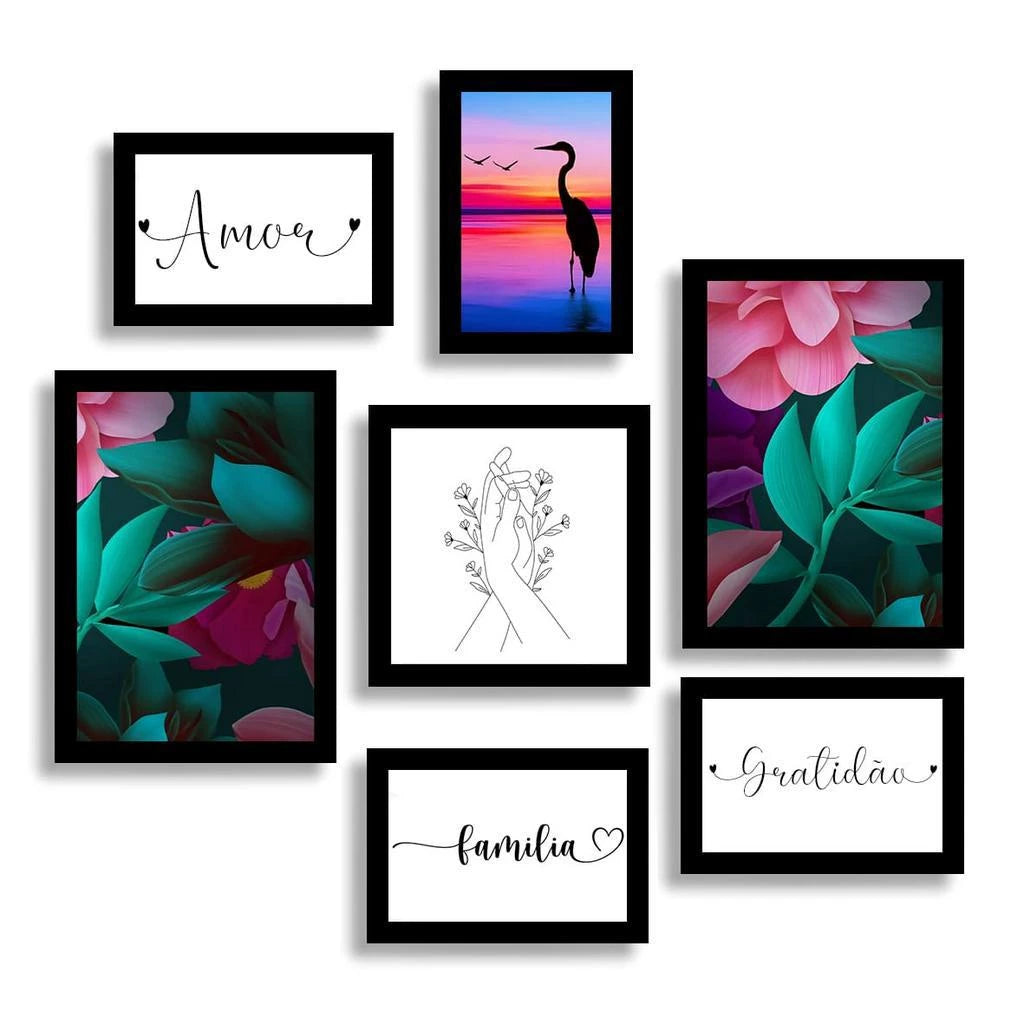 Kit Quadros Decorativos - Home Cozy