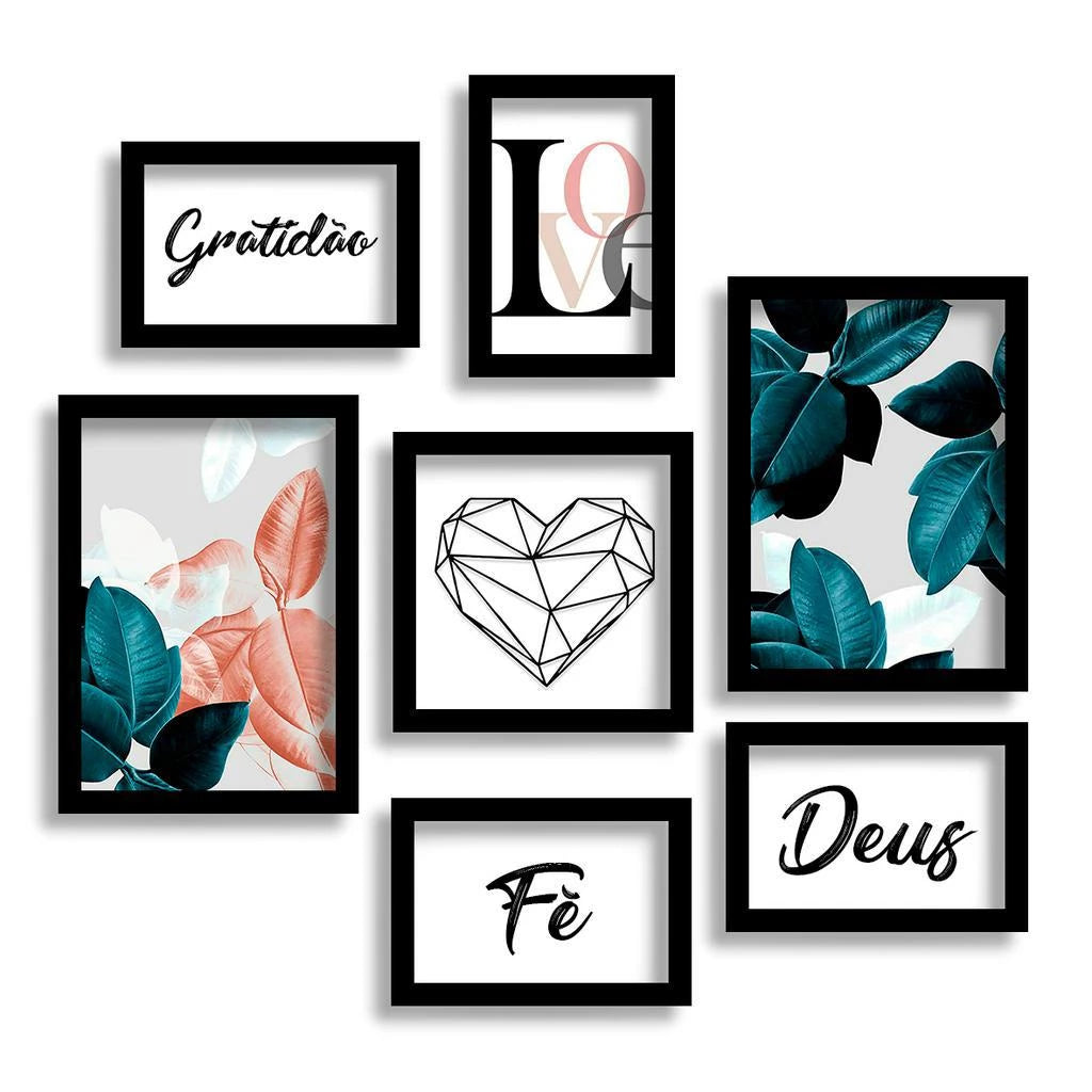 Kit Quadros Decorativos - Home Cozy
