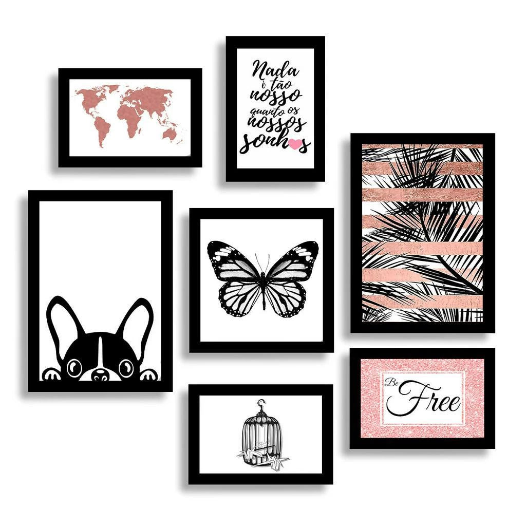 Kit Quadros Decorativos - Home Cozy