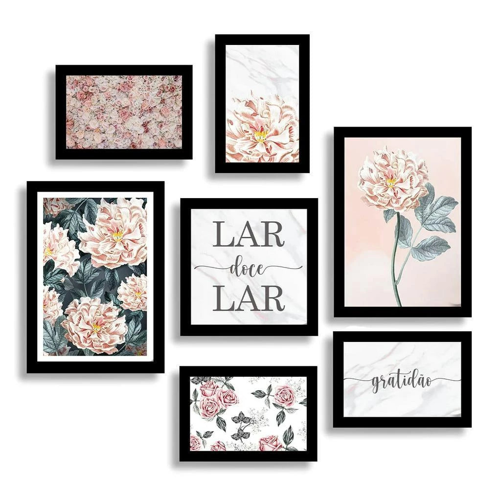 Kit Quadros Decorativos - Home Cozy