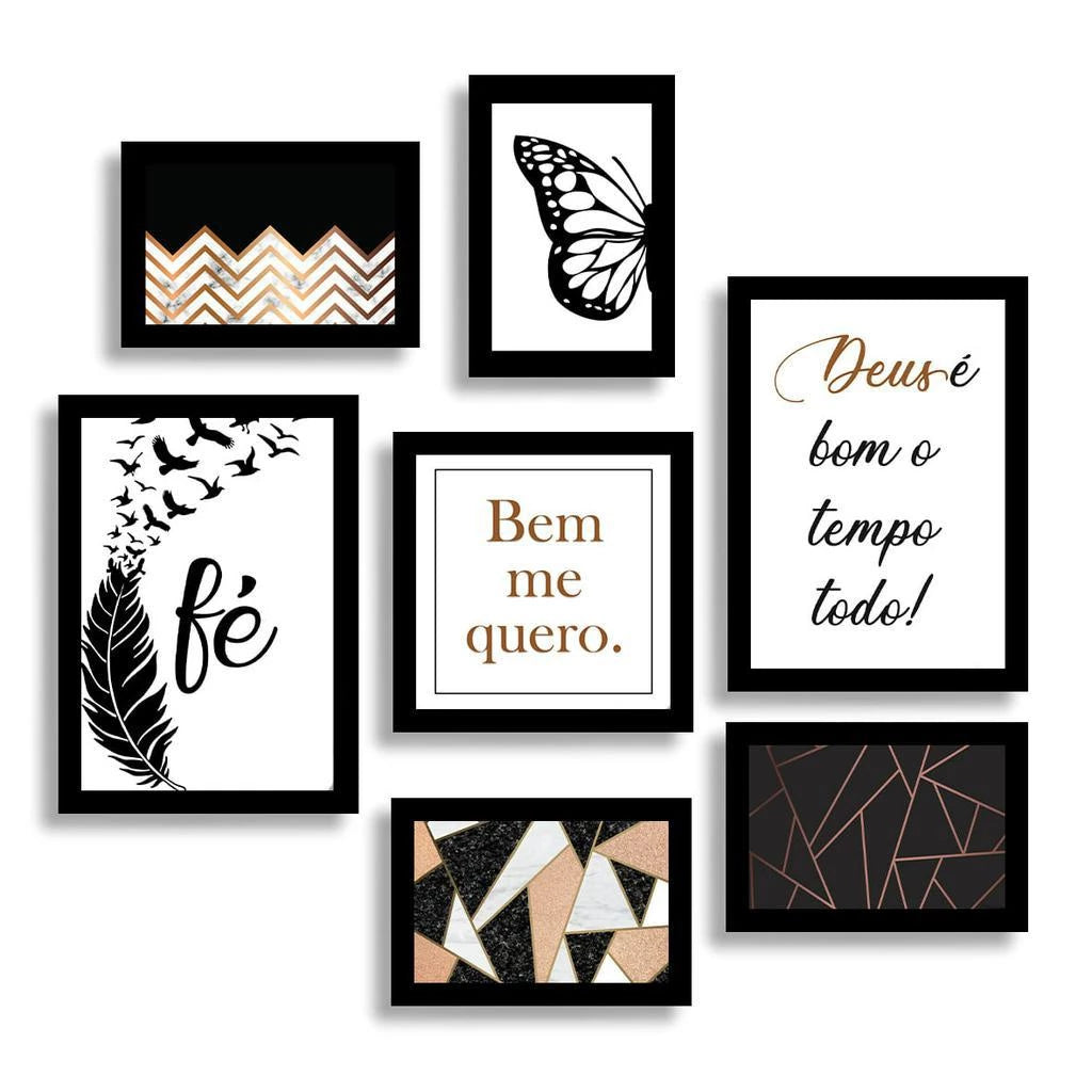 Kit Quadros Decorativos - Home Cozy