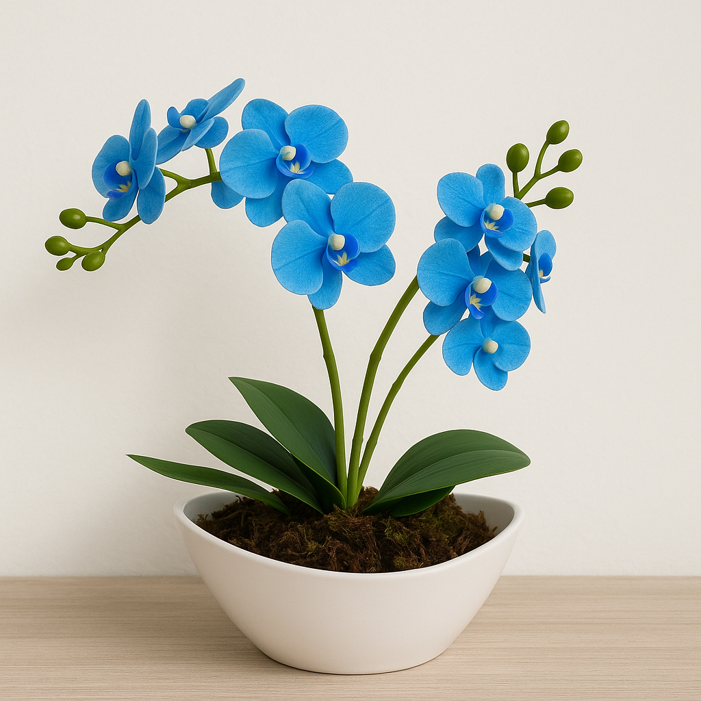 Arranjo Barca de Orquídea Artificial - Home Cozy