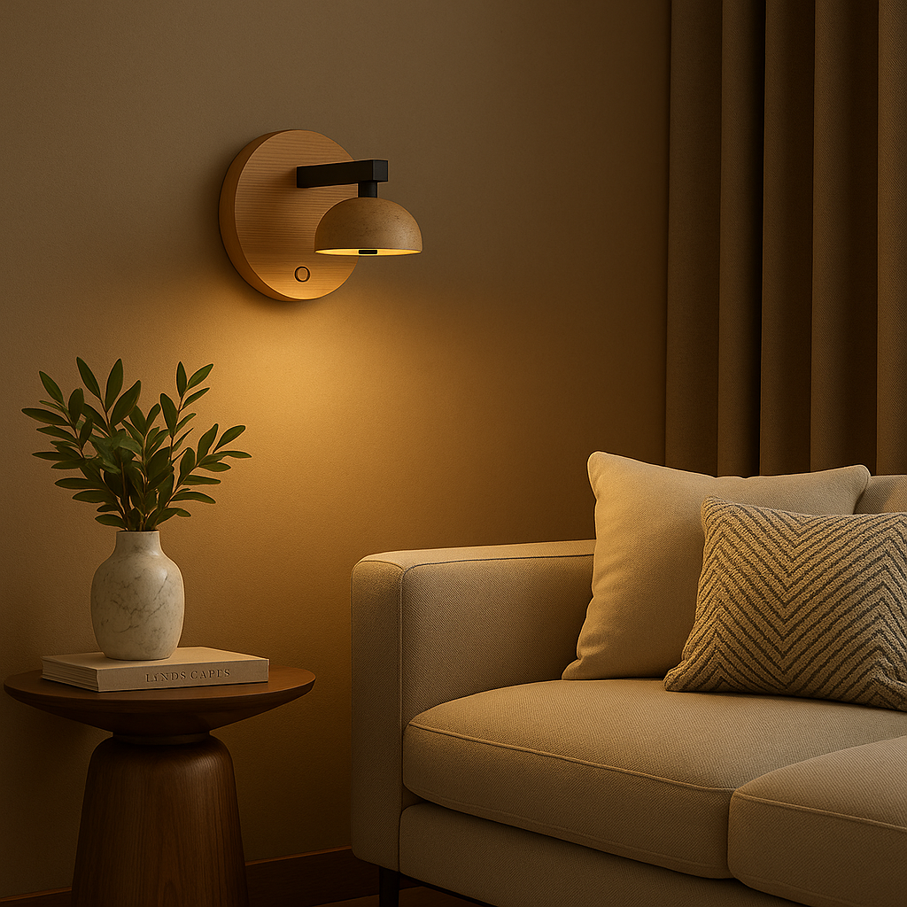 Luminária de parede Arte Mármore - Home Cozy
