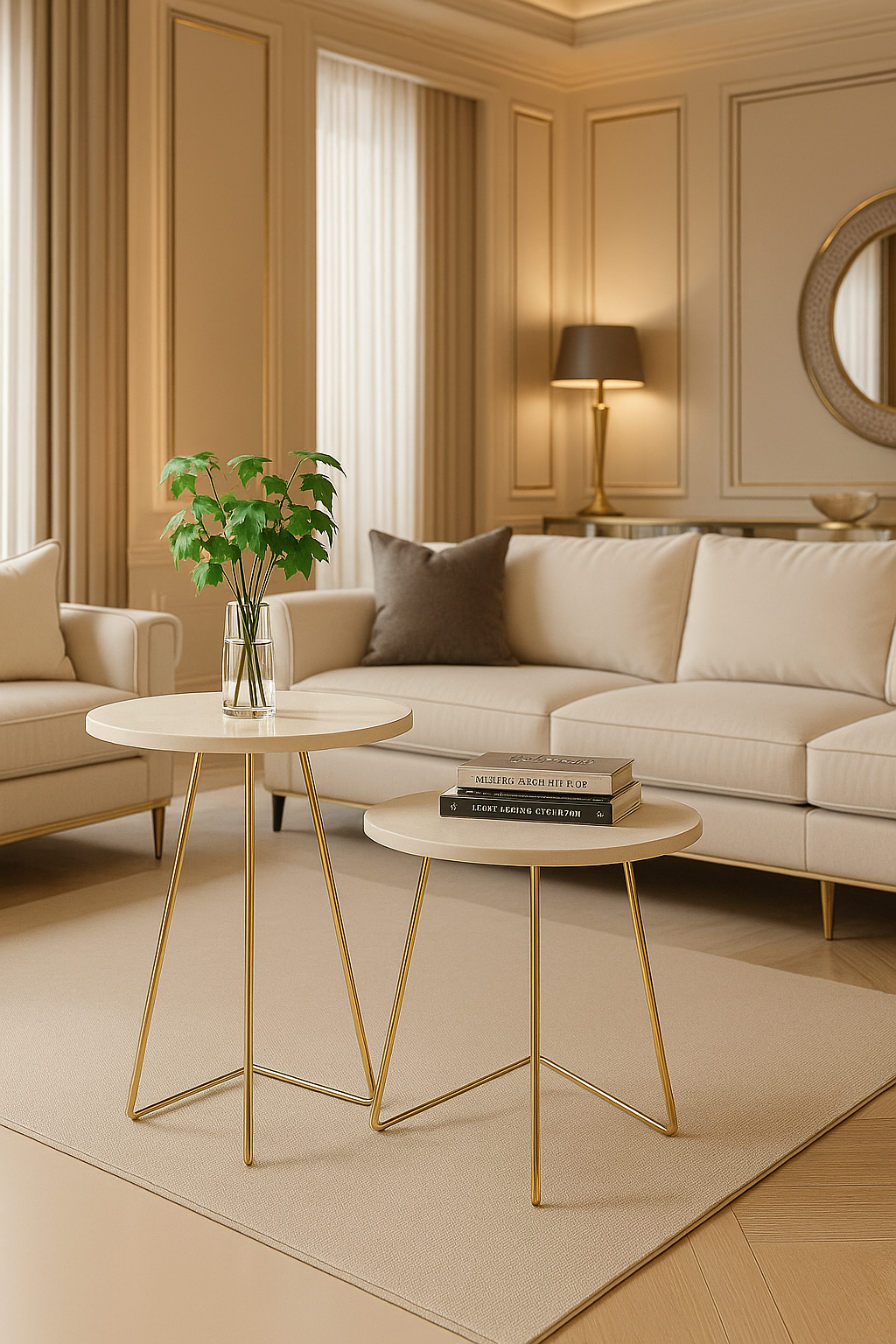 Conjunto de Mesas Sofisticado - Home Cozy