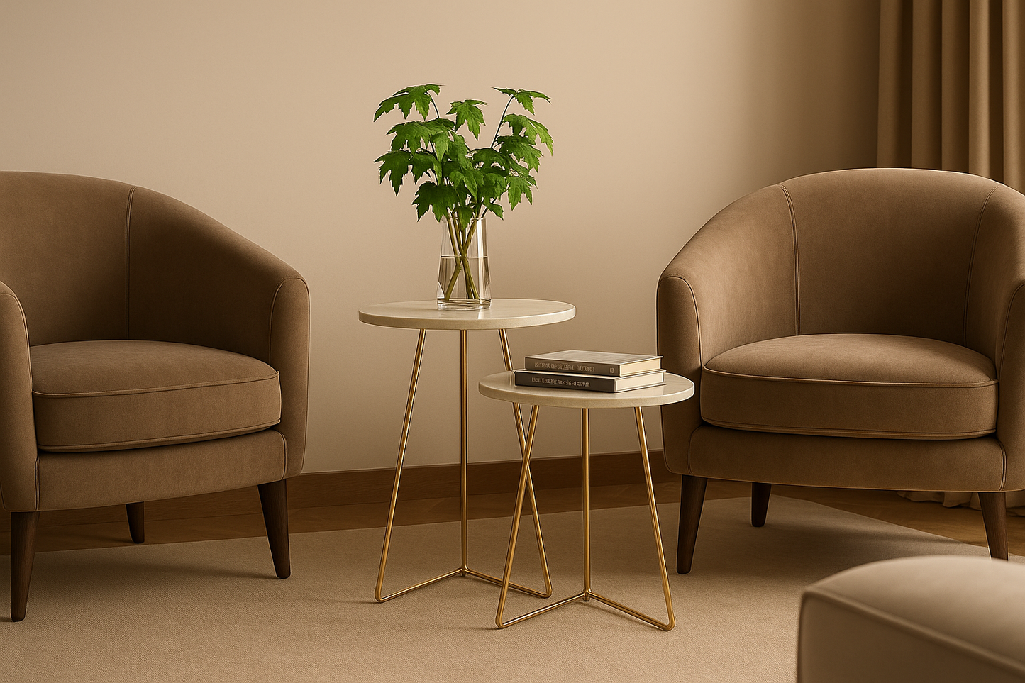 Conjunto de Mesas Sofisticado - Home Cozy