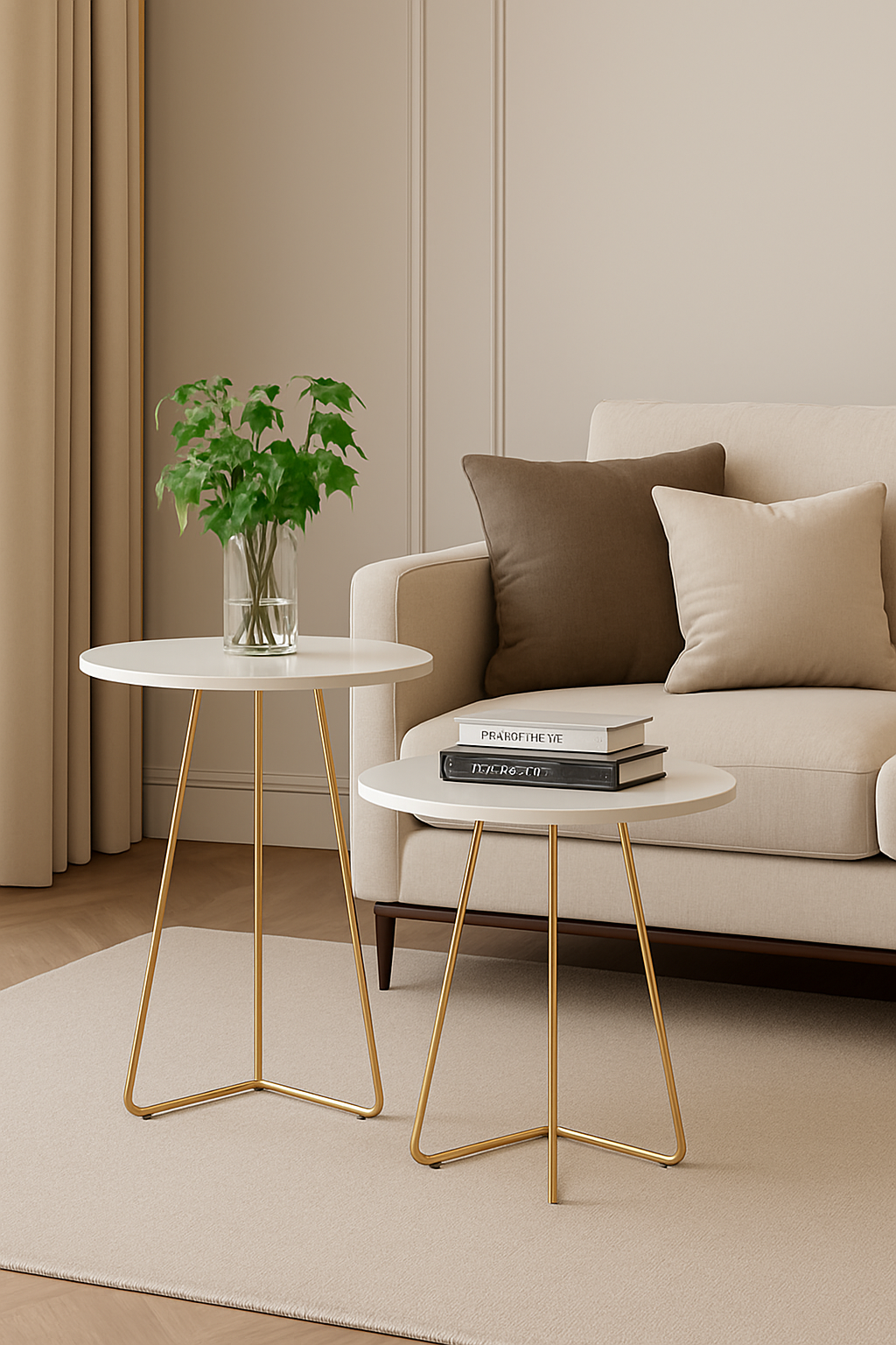 Conjunto de Mesas Sofisticado - Home Cozy