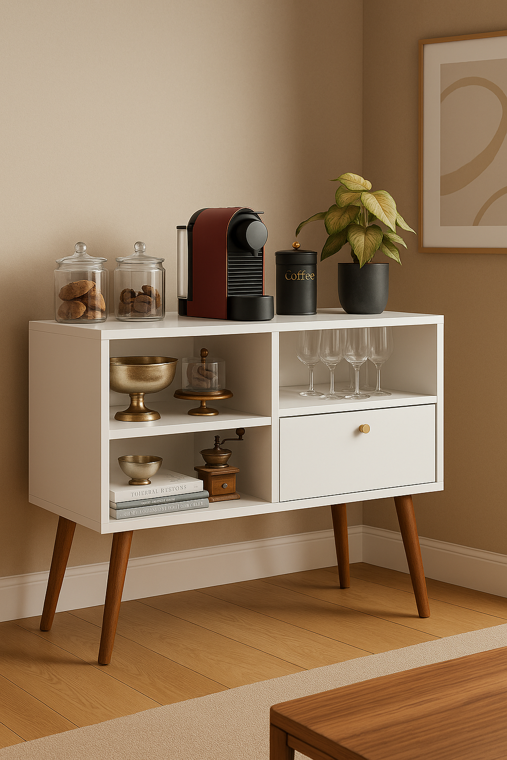 Aparador Retro de Madeira Buffet - Home Cozy