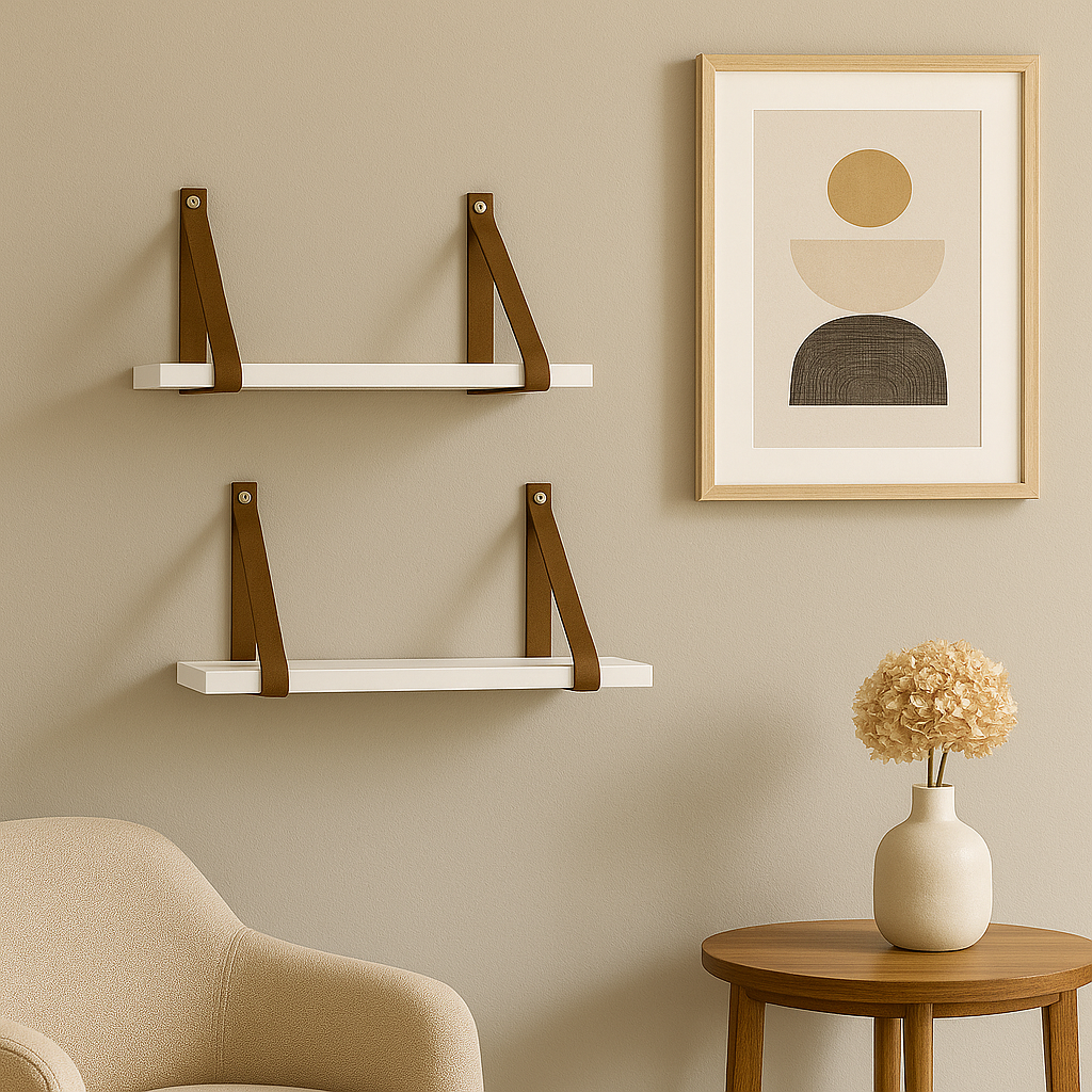 Kit 2 Prateleiras de Parede Nordic Loop - Home Cozy