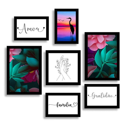 Kit Quadros Decorativos - Home Cozy