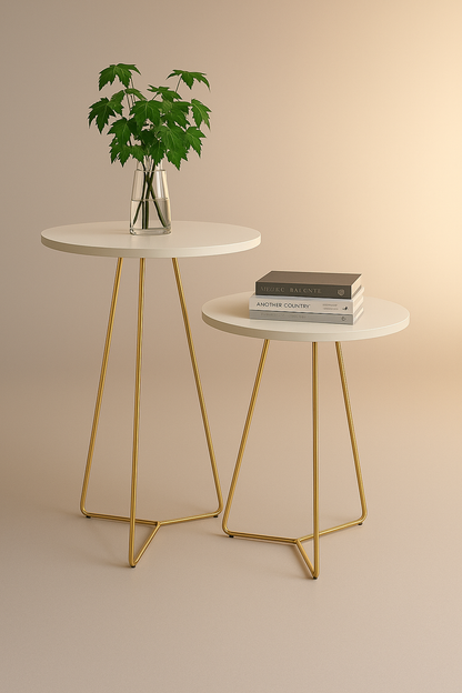 Conjunto de Mesas Sofisticado - Home Cozy