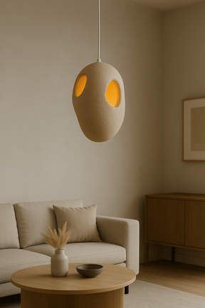 Luminária Pendente Estilo Japonês Black Brown Alto polímero - Home Cozy
