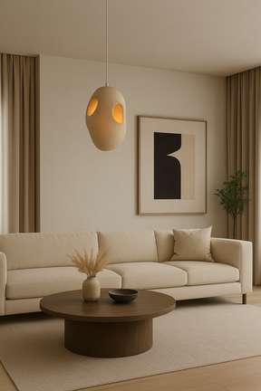 Luminária Pendente Estilo Japonês Black Brown Alto polímero - Home Cozy