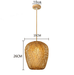 Luminaria Estilo Bambu - Home Cozy