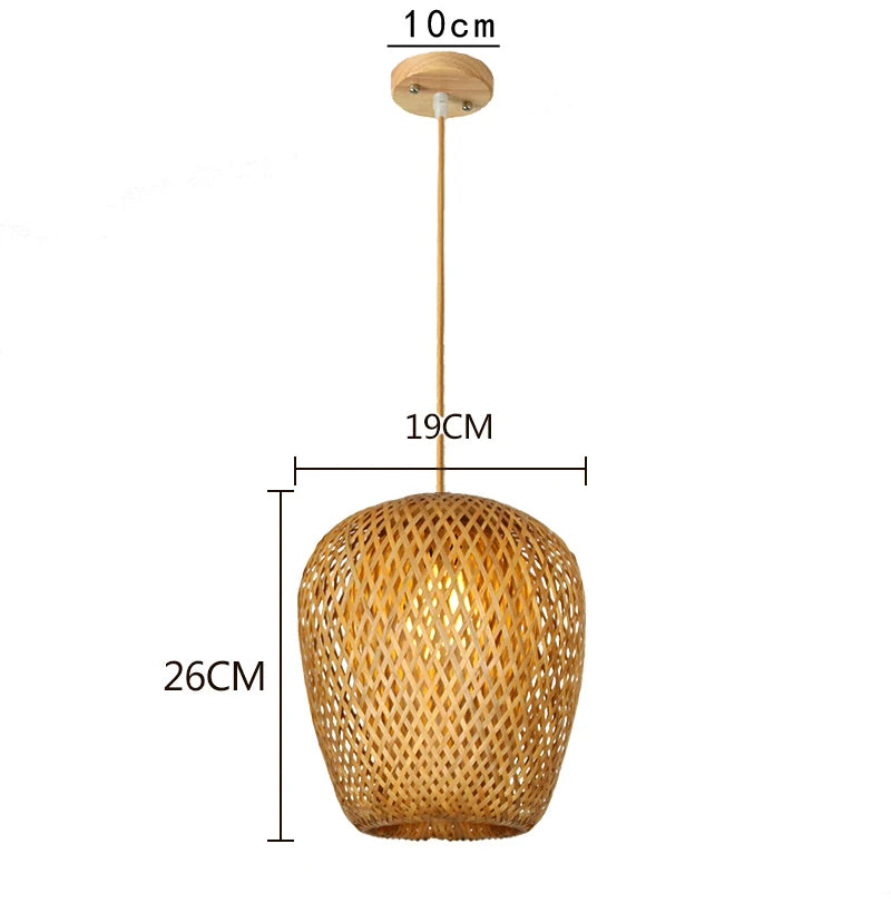 Luminaria Estilo Bambu - Home Cozy