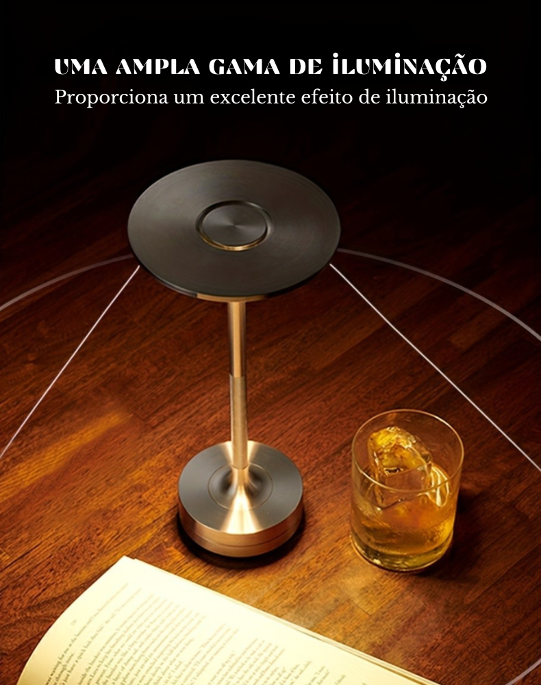 Luminária de Mesa Moderna em Metal Geométrico - Home Cozy