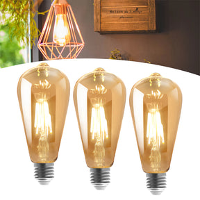 Kit 3 Lâmpadas Filamento Led Retrô Vintage - Home Cozy