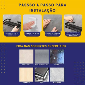 Suporte De Banheiro Organizador - Home Cozy